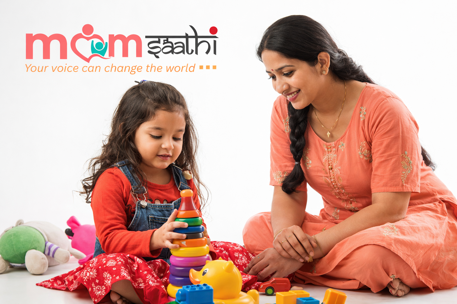 Happy Indian toddler girl stacking toys reaching CDC toddler milestones 1-3 years gentle play 2026