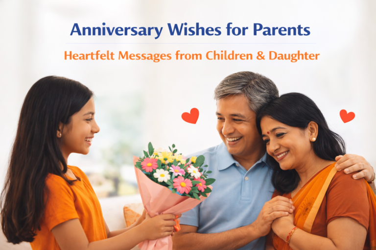 Anniversary wishes for parents from children and daughter – heartfelt family celebration