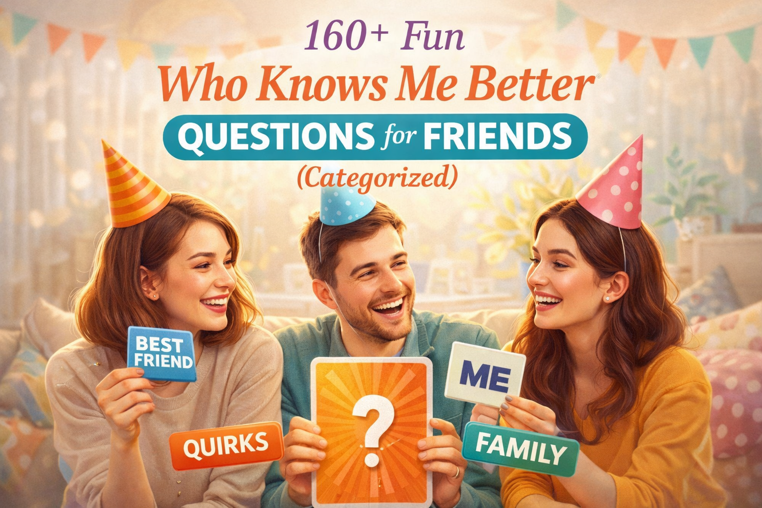 who knows me better questions for friends game night list
