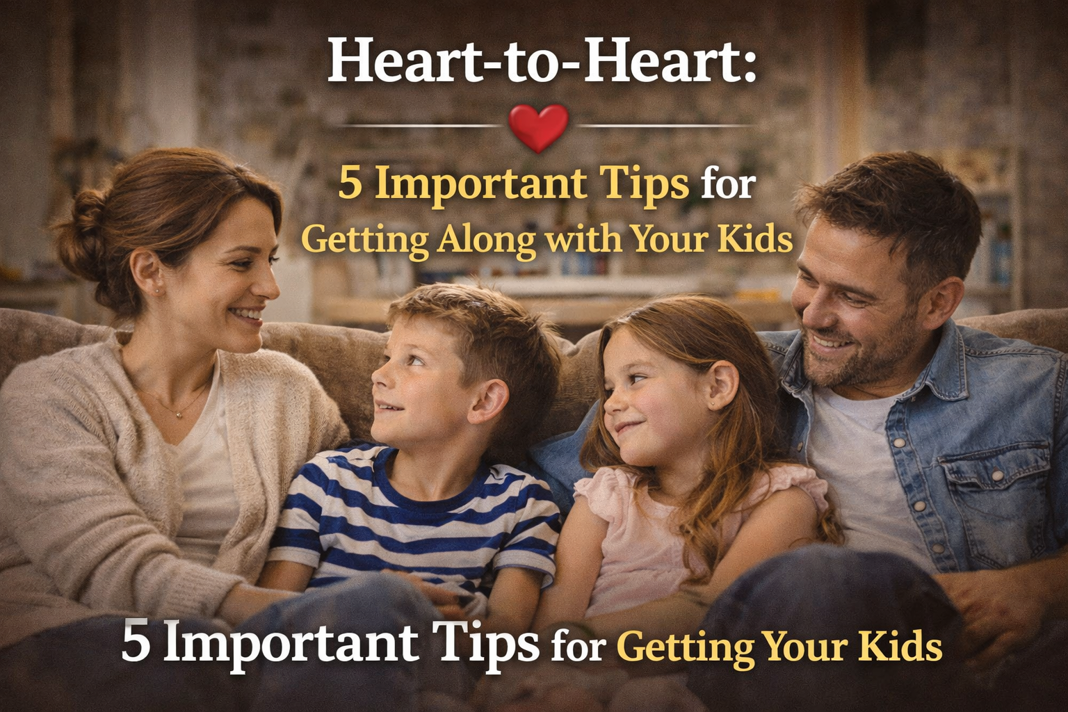 Parent and child having heart-to-heart conversation, building strong positive relationship