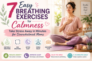 7 Easy Breathing Exercises for Calmness to Take the Stress Away in Minutes for Overwhelmed Moms