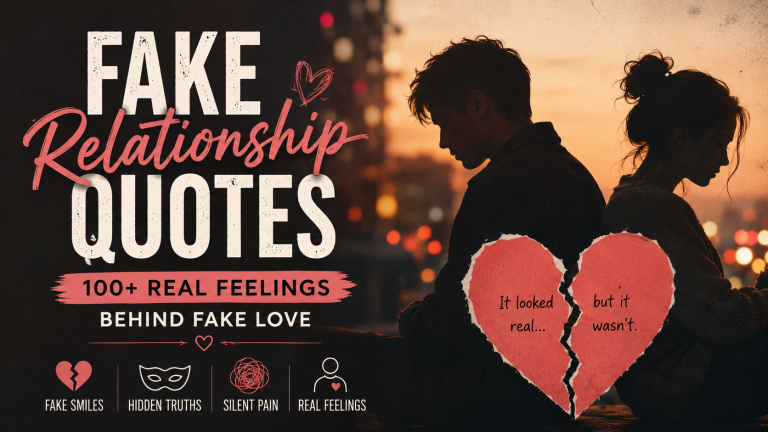 Fake Relationship Quotes: 100+ Real Feelings Behind Fake Love