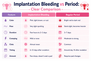 Implantation Bleeding vs Period: Clear Comparison Feature