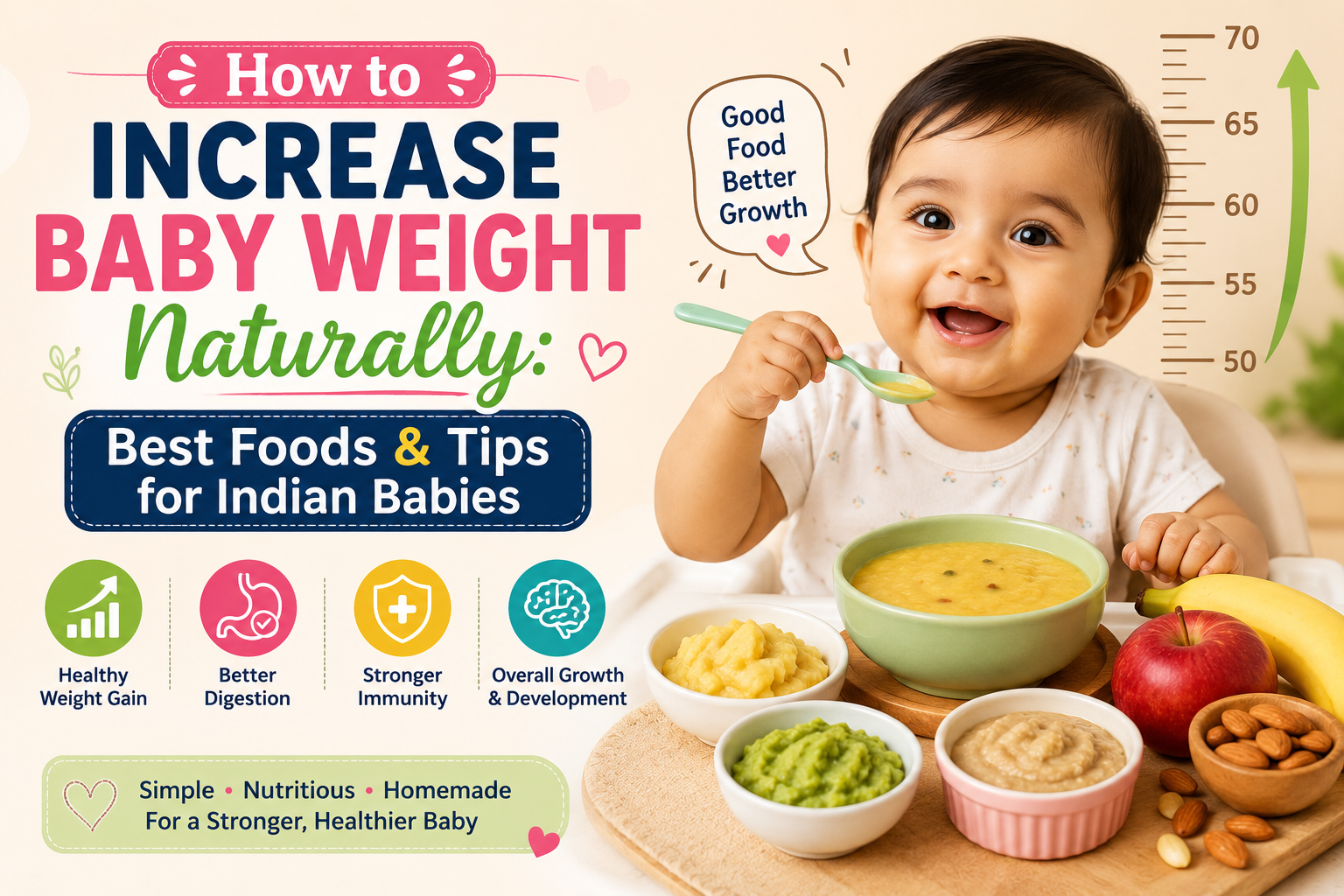 How to Increase Baby Weight Naturally: Best Foods & Tips for Indian Babies