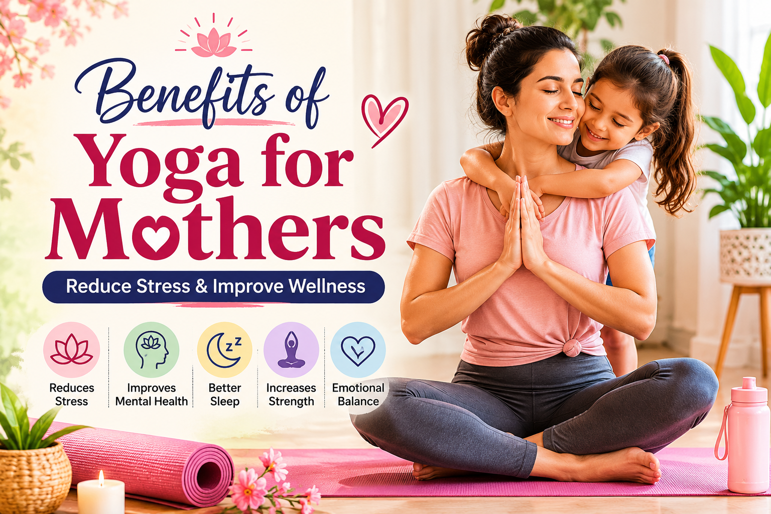 Benefits of Yoga for Mothers: Reduce Stress & Improve Wellnes