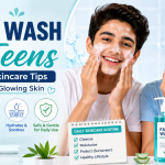 Face wash for teens guide showing healthy skincare routine, acne care tips, and gentle cleansing for clear and glowing skin