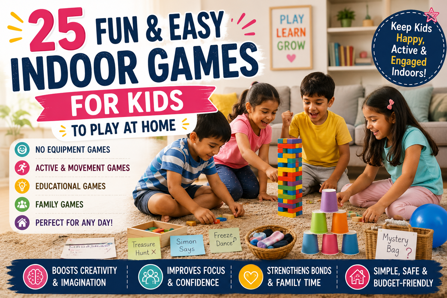 25 fun and easy indoor games for kids to play at home