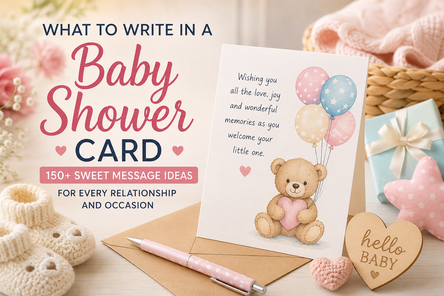 What to write in a baby shower card with 150+ sweet message ideas