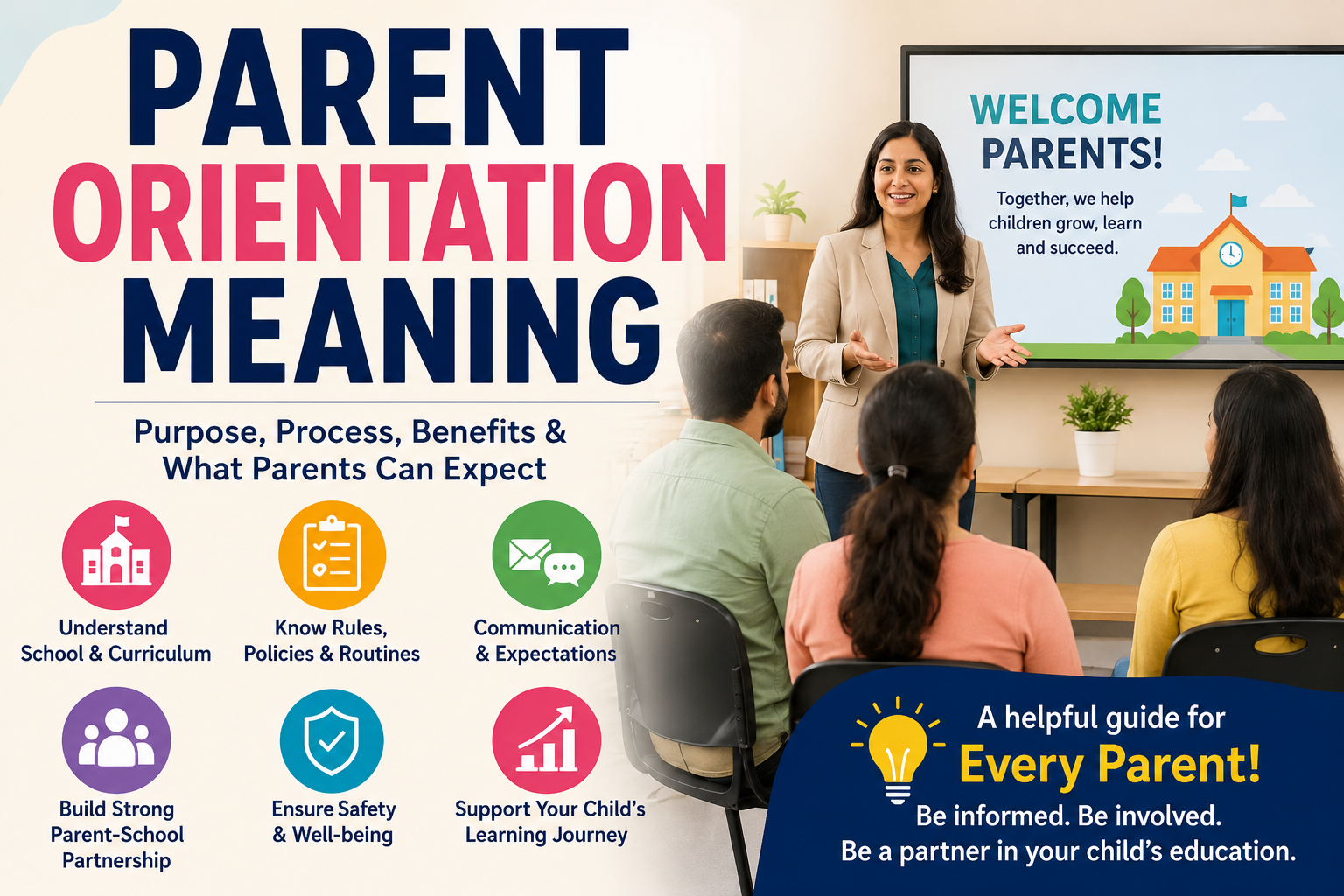 Parent orientation meaning, purpose, process and benefits for parents in school