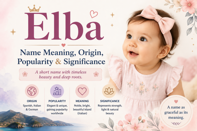 Elba name meaning, origin and popularity for baby girls