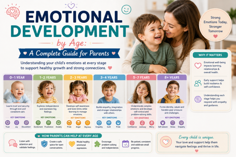 Emotional development milestones by age from infancy to adolescence