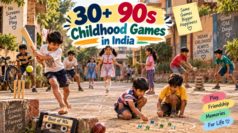 Nostalgic childhood games that Indian children loved in the 1990s.