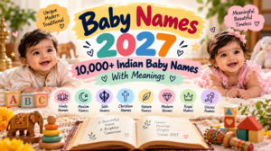 Indian baby boy and girl names 2027 with meanings