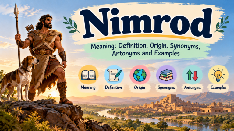 Nimrod meaning, biblical origin, synonyms, antonyms and examples