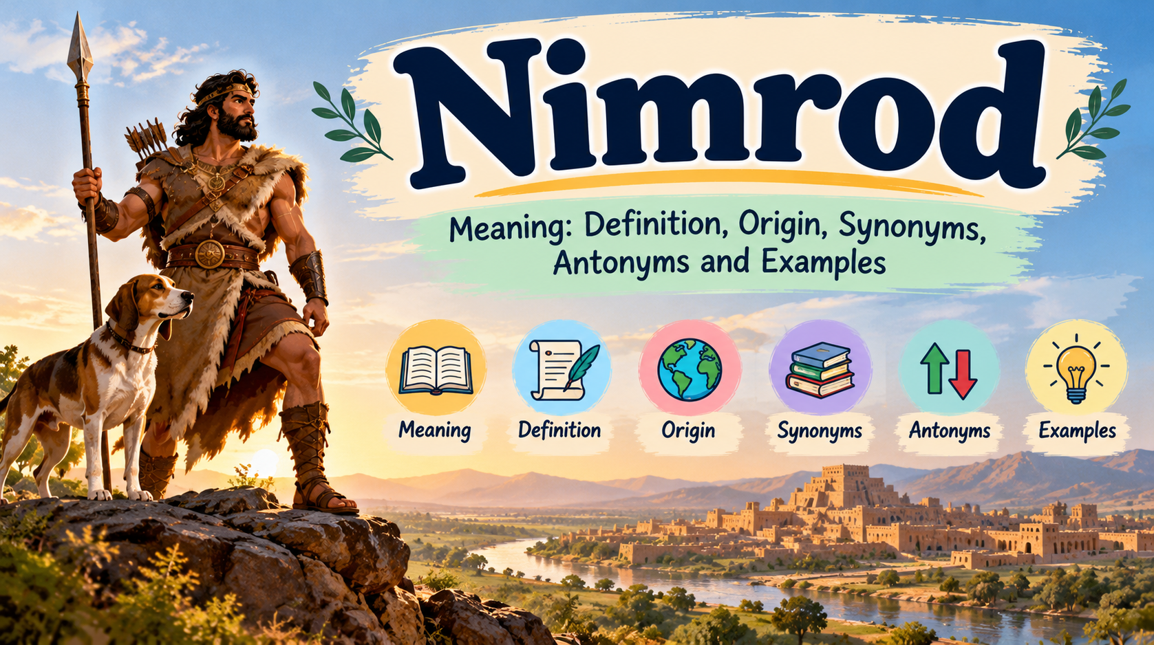 Nimrod meaning, biblical origin, synonyms, antonyms and examples